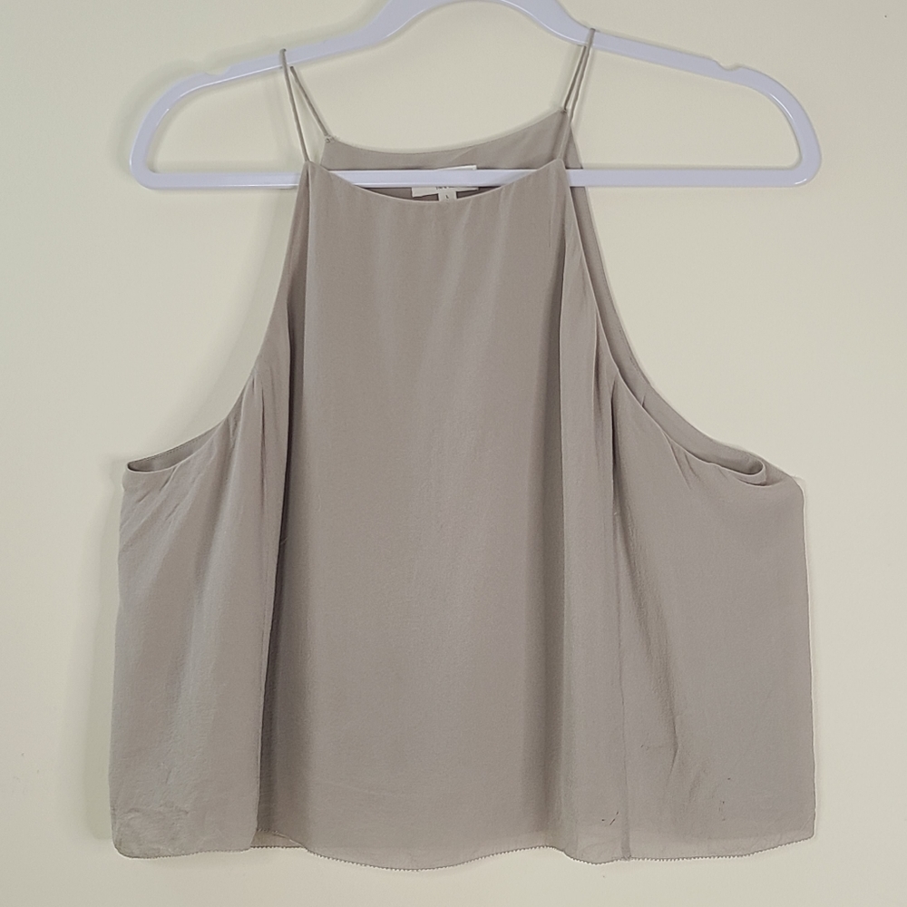 Wilfred silk halter-look cami top.